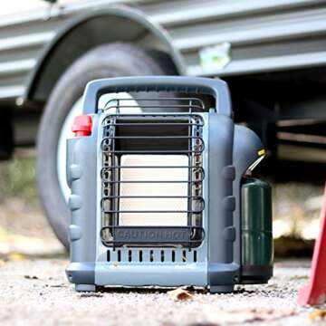 Mr. Heater Buddy MH9BXRV Indoor-Safe Portable RV Heater - Efficient Sun-Warmed Comfort