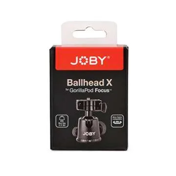 JOBY GorillaPod Ballhead X for Focus. Quick Release Ballhead for Tripods, Videos Cameras, and Pro DSLR Cameras w/Zoom Lenses up to 5kg (11.1lbs)