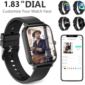 Smart Watch 1.83" - Fitness Tracker & Smart Notifications
