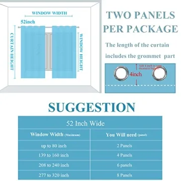 Navy Blue & Grey Ombre Blackout Curtains 84in