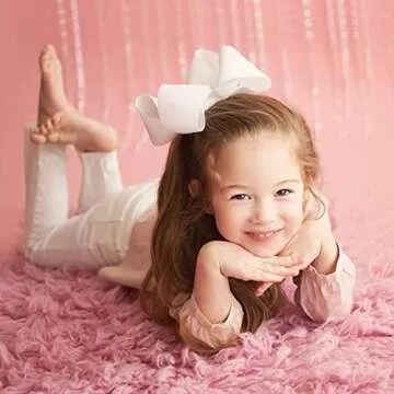 Oaoleer Hair Bows for Girls, 30 Colors 6 Inch Grosgrain Ribbon Hair Bows Clips Alligator Clips Barre...