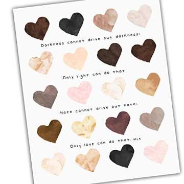 Diversity Art for Kids - Four Pack of Posters - Celebrate Diversity and Promote Unity - Four Unique Posters for Classroom or Playroom - UNFRAMED Poster Prints - 8x10", 11x14", 16x20" or 24x36"