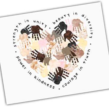 Diversity Art for Kids - Four Pack of Posters - Celebrate Diversity and Promote Unity - Four Unique Posters for Classroom or Playroom - UNFRAMED Poster Prints - 8x10", 11x14", 16x20" or 24x36"