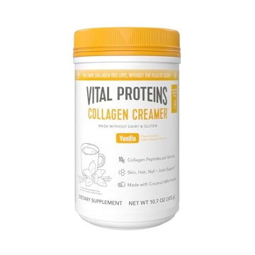 Vital Proteins Collagen Coffee Creamer: Non-Dairy, Low Sugar, Supporting Healthy Hair & Skin