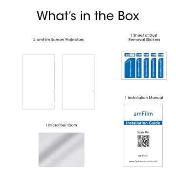 amFilm Tempered Glass Screen Protector for Nintendo Switch 6.2" 2017 (2-Pack)