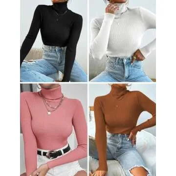 Ekouaer Women's Turtleneck - Warmth and Style Combined