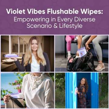 Gentle Flushable Wipes for Women - Coconut Rose 400 Count