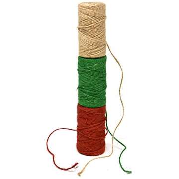 Festive Christmas Baker's Twine for Holiday Crafts