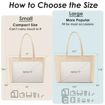 KALIDI Faux Leather Tote Bag - Spacious & Stylish Handbag