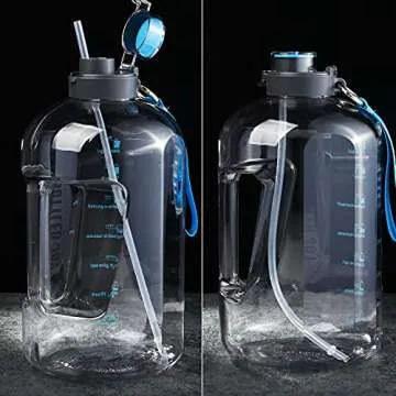 ALINK 12-Pack Reusable Plastic Clear Straws, 13 inch Extra Long Tumbler Straws for Stanley Cups, 1 Gallon, 64 oz 40 oz 32 oz Water Bottles, Plus Cleaning Brush