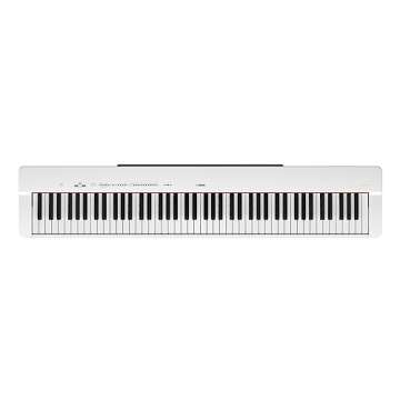 Yamaha P225WH, 88-Key Weighted Action Digital Piano with Power Supply and Sustain Pedal, White (P225...