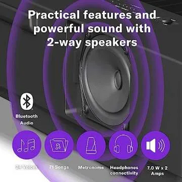 Yamaha P225B Digital Piano - 88-Key Weighted Action