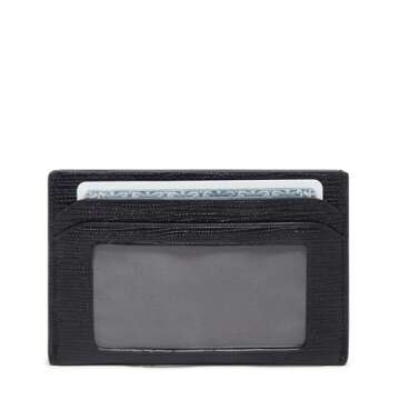 TUMI - Nassau Slim Card Case - Slim Wallet Card Holder for Men & Women - Thin Wallet - Soft Nappa Le...