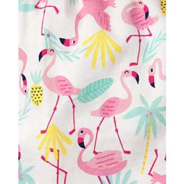 The Children's Place baby girls The Children's Place and Toddler Sleeveless Ruffle Tank Top Skort Set Shirt, Flamingo, 4T US