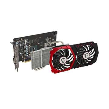 MSI Computer Video Graphic Cards GeForce GTX 1050 TI GAMING X 4G, 4GB