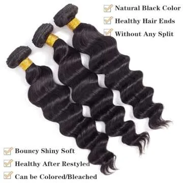 ROYAL IMPRESSION 12A Loose Wave Bundles - Luxurious Brazilian Hair Extensions 20" 22" 24" 300g