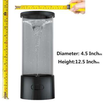 COLORLIFE Twister Hurricane Light: Water Vortex Maker Mood Night Light for All Ages