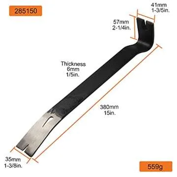 KSEIBI 285150 Hand Crow Bar Tool for Prying & Lifting