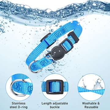 GAMUDA Puppy Collars - Soft Nylon Adjustable ID Collars