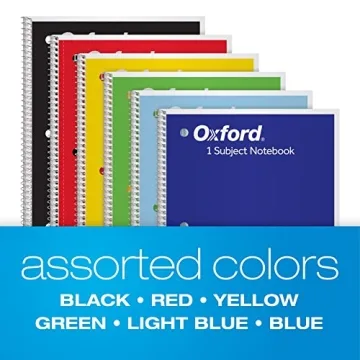 Oxford Spiral Notebook 6 Pack for School & Work