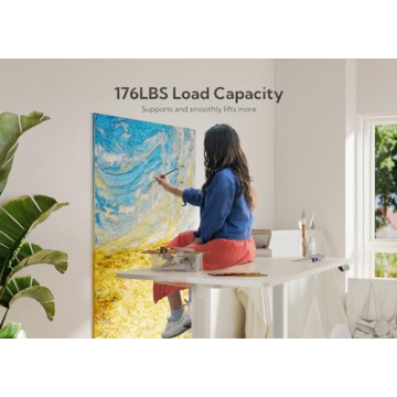 Claiks Electric Adjustable Height Standing Desk for Home Office