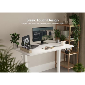Claiks Electric Adjustable Height Standing Desk for Home Office