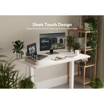 Claiks Electric Adjustable Height Standing Desk for Home Office
