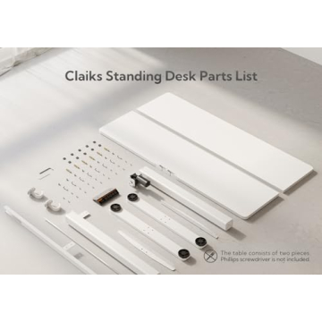 Claiks Electric Adjustable Height Standing Desk for Home Office
