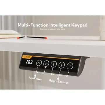 Claiks Electric Adjustable Height Standing Desk for Home Office