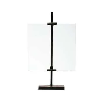 Elegant 10 in x 16.75 in Black Glass Photo Frame