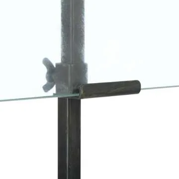 Elegant 10 in x 16.75 in Black Glass Photo Frame