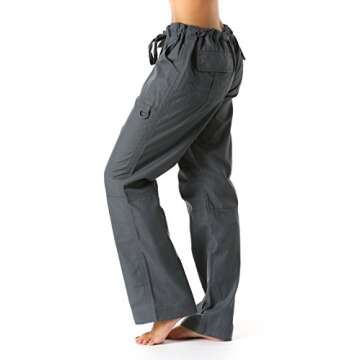 24000PSTLGRY-L Just Love Women's Utility Scrub Pants / Scrubs, Steel Grey Utility, Large