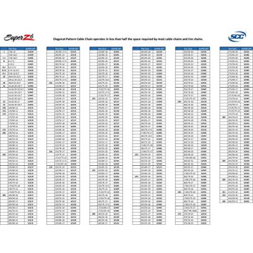 Super Z6 Cable Tire Chain for Cars Pickups and SUVs