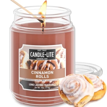 Candle-lite Aromatherapy Candle in Cinnamon Pecan Swirl - Long-lasting & Cozy