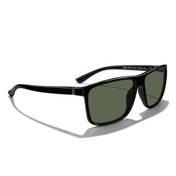 MERRY'S Rectangular Polarized Sports Sunglasses for Men Women Cycling Driving Fishing UV400 Protection S8225