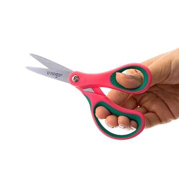 LIVINGO Kids Scissors - Safe, Soft Handle, Pointed Tip