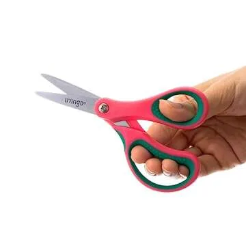 LIVINGO Kids Scissors - Safe, Soft Handle, Pointed Tip