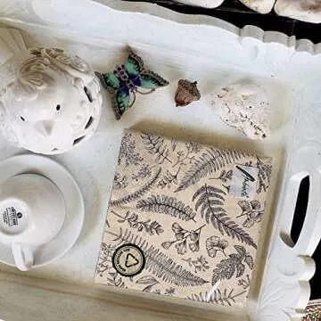 Elegant Recycled Napkins with Nature-Inspired Designs