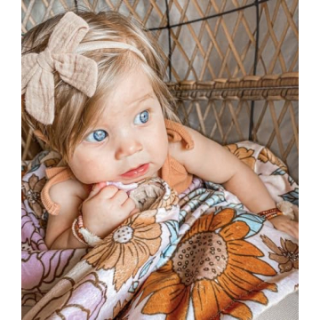 Soft PUCH-KO Baby Headbands for Newborns and Toddlers