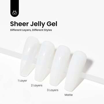 Beetles White Gel Nail Polish-15 ml Shimmer Glitter Milky White Gel Nail Polish Soak Off UV/LED Lamp Nail Art Manicure Salon DIY for French Nail Home Gift for Women Girls