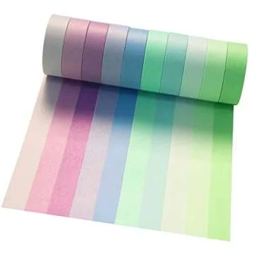 Colorful 20 Rolls Washi Tape Set for Creative Art Projects