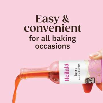 Berry Vanilla Extract - Heilala Vanilla Pure Vanilla Extract Infused with Berry Extract, Sugar Free ...