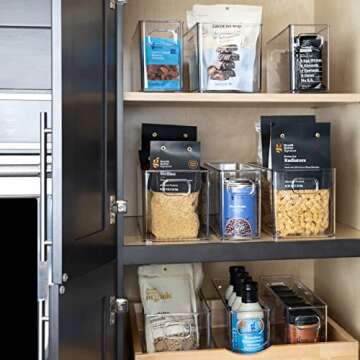 bHome & Co Clear Modular Storage Bins - Organize Effortlessly