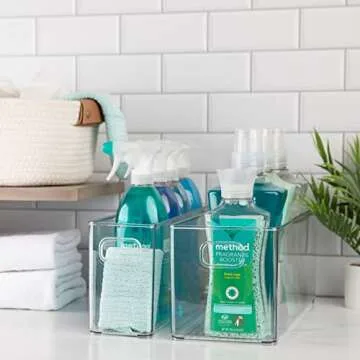 bHome & Co Clear Modular Storage Bins - Organize Effortlessly