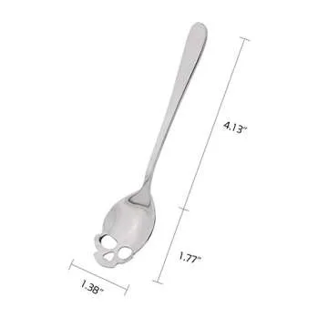 Gothic Skull Spoon Set of 6 - 304 Stainless Steel