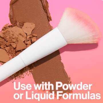 wet n wild Contour Brush, Sculpt, Highlight, & Blend, Luxurious Plush Fibers, Ergonomic Handle for Comfortable Precision Control , Cruelty-Free & Vegan