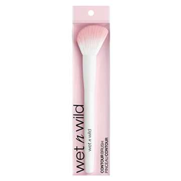 wet n wild Contour Brush, Sculpt, Highlight, & Blend, Luxurious Plush Fibers, Ergonomic Handle for Comfortable Precision Control , Cruelty-Free & Vegan