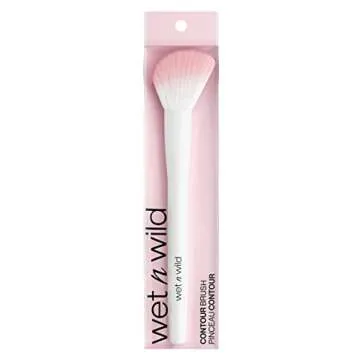 wet n wild Contour Brush, Sculpt, Highlight, & Blend, Luxurious Plush Fibers, Ergonomic Handle for Comfortable Precision Control , Cruelty-Free & Vegan