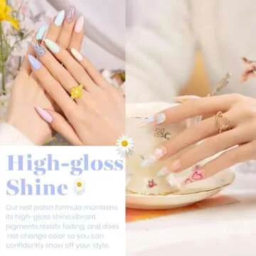 Beetles Pastel Gel Nail Polish Kit,20 Color Spring Macaron Colors Bright Pink Green Nail Art Spring Gel Polish Set with Base Gel Glossy & Matte Top Coat Soak off Uv Pastel Gel Polish Gift for Women