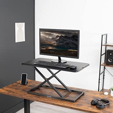 VIVO Adjustable Standing Desk Converter for Ergonomic Work